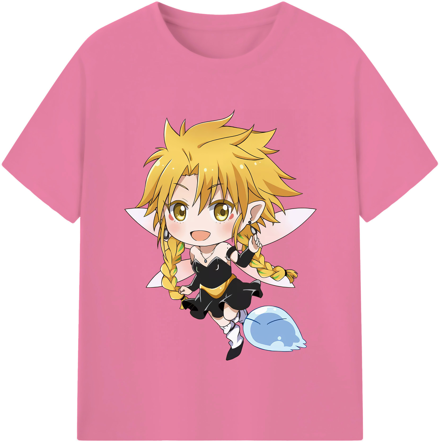 （画像用） 転スラ Regarding Reincarnated to Slime 綿100％半袖Tシャツ（フロントプリント）